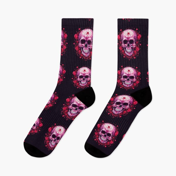 Item preview, Skull with hearts designed and sold by Planetporridge.