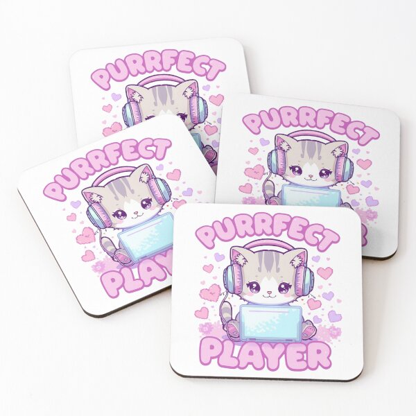 Item preview, PURRFECT PLAYER CUTE CAT PLAYING GAMES GAMING CAT designed and sold by HoneyBlizz.