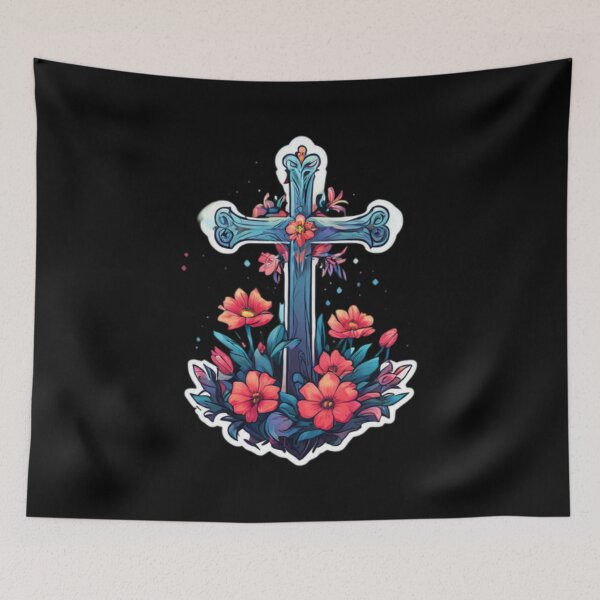 Item preview, Cross flower art designed and sold by Planetporridge.