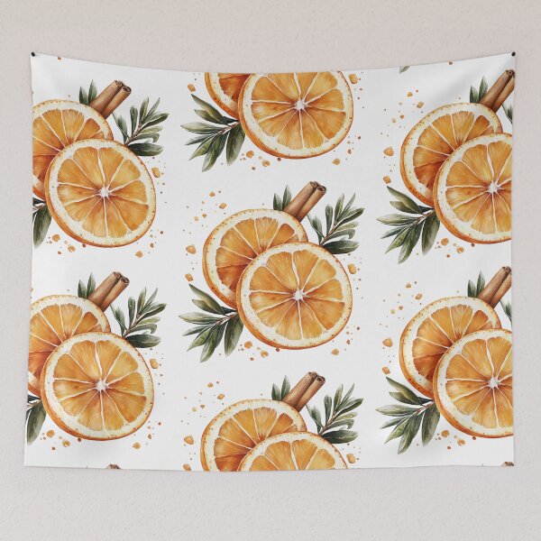 Item preview, Slices of oranges and cinnamon stick designed and sold by MendaciousMina.