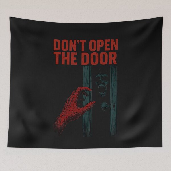 Item preview, Dont Open The Door  Retro Horror Poster  Vintage Scary Art - Copy designed and sold by DanelOlievo.