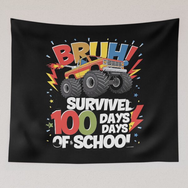 Item preview, Bruh I Survived 100 Days of School-Boys Kids designed and sold by CombatTask.