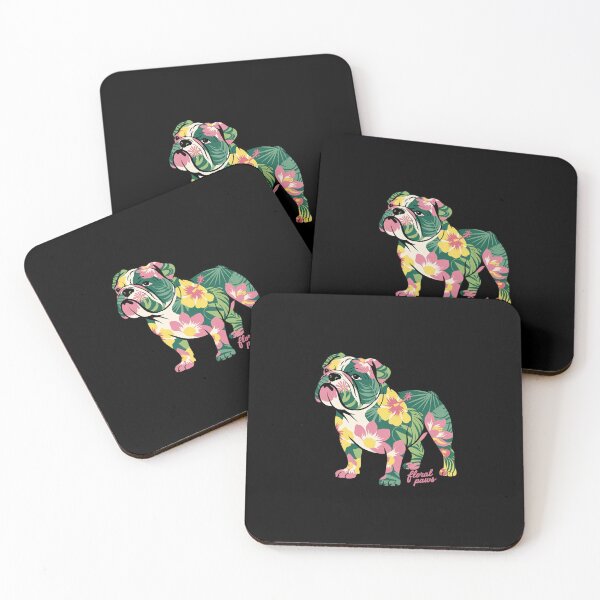 Item preview, English Bulldog Flower T Dog Silhouette Floral designed and sold by MathisBellanger.