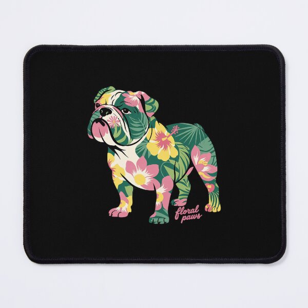 Item preview, English Bulldog Flower T Dog Silhouette Floral designed and sold by MathisBellanger.