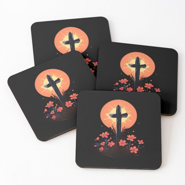 Item preview, Cross and flowers designed and sold by Planetporridge.