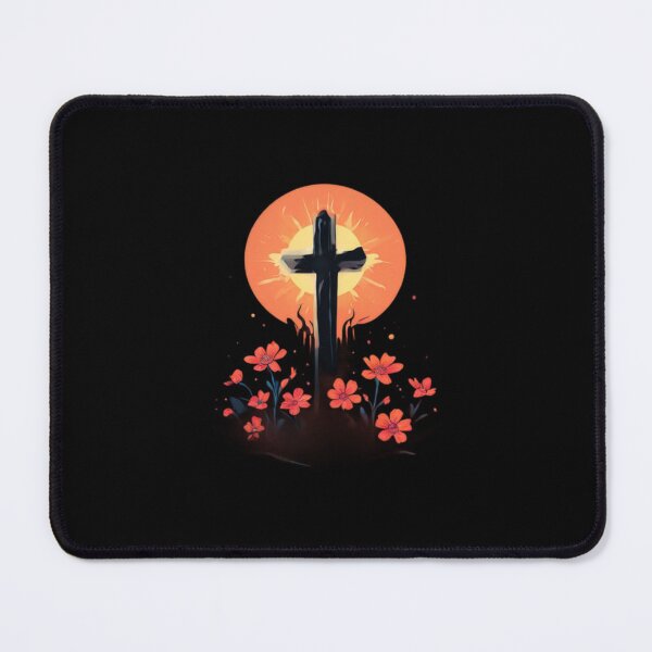 Item preview, Cross and flowers designed and sold by Planetporridge.