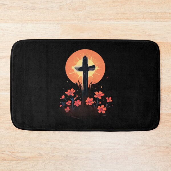 Item preview, Cross and flowers designed and sold by Planetporridge.