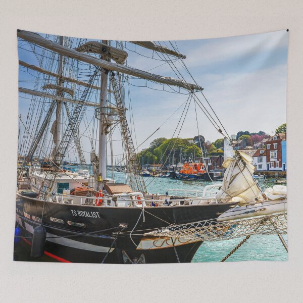 Item preview, TS Royalist, Docked Sailing Ship in Weymouth Harbour designed and sold by Paul Thompson Photography.