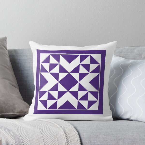 Item preview, Posavasos geométrico morado y blanco (estado de Kansas) (afilado) designed and sold by DanMorganDesigns.