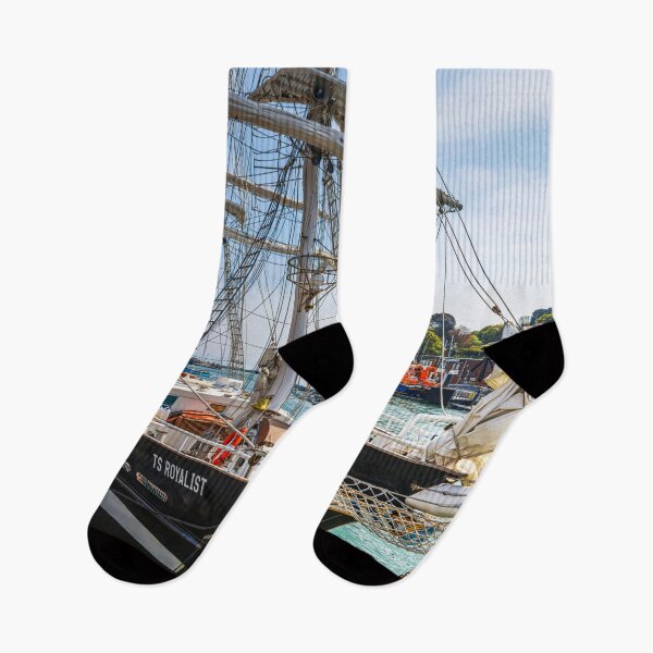 Item preview, TS Royalist, Docked Sailing Ship in Weymouth Harbour designed and sold by Paul Thompson Photography.