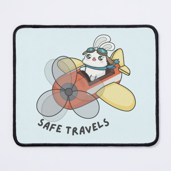 Item preview, Safe travels bunny designed and sold by Llimoneta.