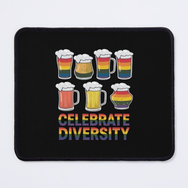 Item preview, Celebrate Diversity Beer Drinking LGBT Beer Gay Pride Month  designed and sold by CombatTask.