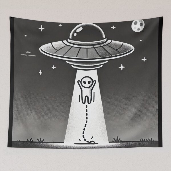 Item preview, Cute UFO Alien designed and sold by Planetporridge.