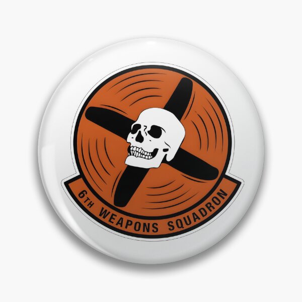 Item preview, 6th Weapons Squadron - Prop Skull Patch designed and sold by CharlieDesings.
