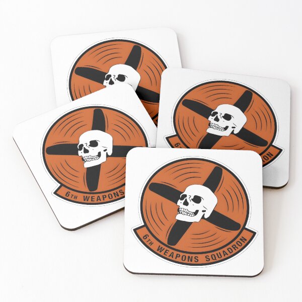 Item preview, 6th Weapons Squadron - Prop Skull Patch designed and sold by CharlieDesings.
