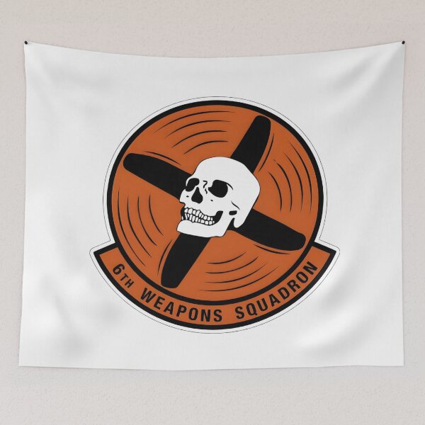 Item preview, 6th Weapons Squadron - Prop Skull Patch designed and sold by CharlieDesings.