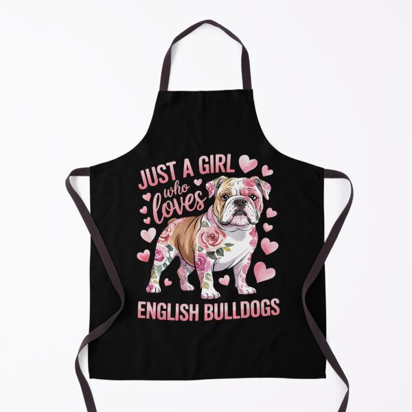 Item preview, English Bulldog Just A Girl Who Loves Dog Flower Floral3 designed and sold by MathisBellanger.