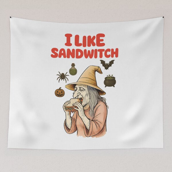 Item preview, Sandwitch – Funny Halloween Witch Snack Design designed and sold by denip.