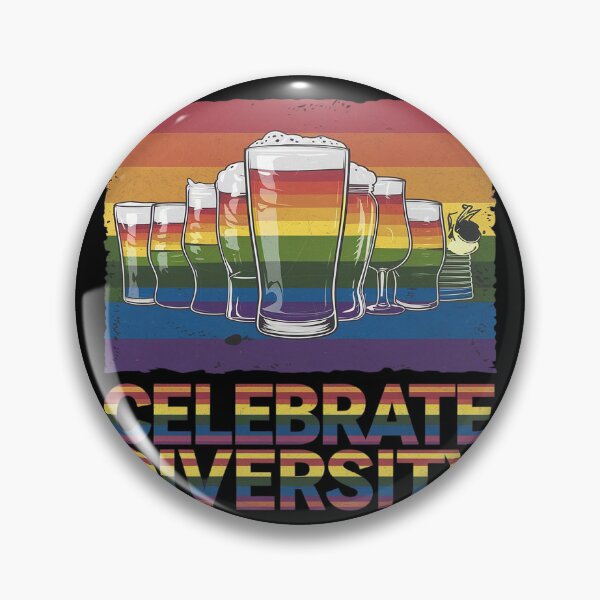 Item preview, Celebrate Diversity Beer Drinking LGBT Beer Gay Pride Month  designed and sold by lilLilaBatArt.