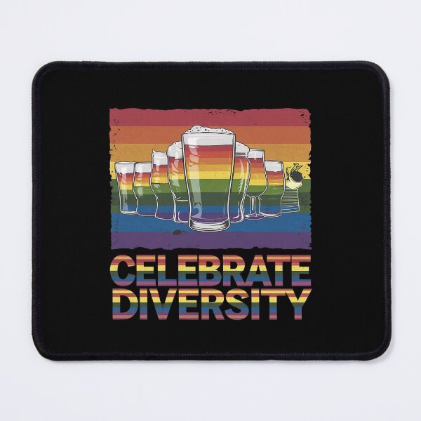 Item preview, Celebrate Diversity Beer Drinking LGBT Beer Gay Pride Month  designed and sold by lilLilaBatArt.