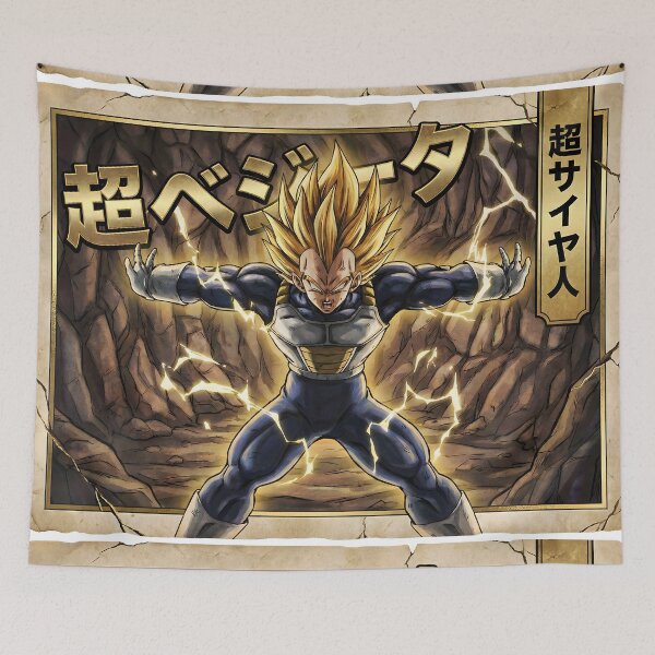 Item preview, Price super Warrior  Fighter • Golden-Haired Anime Hero Art designed and sold by Artistic canvas store.