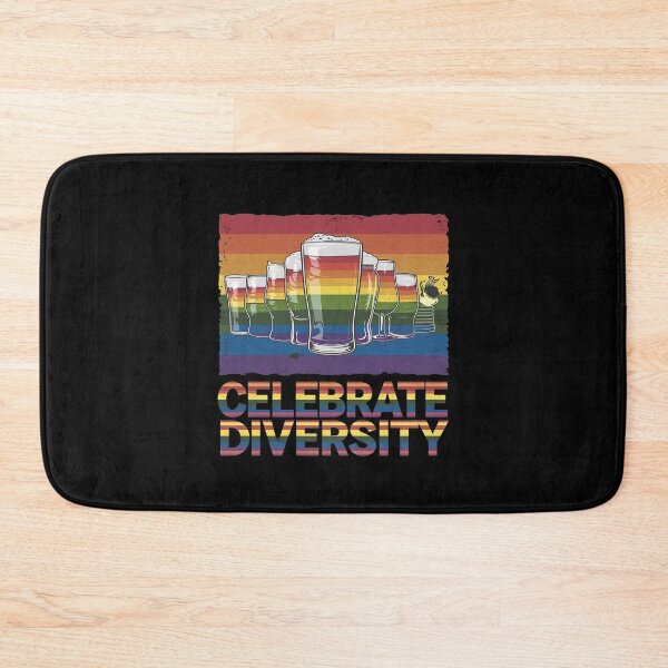 Item preview, Celebrate Diversity Beer Drinking LGBT Beer Gay Pride Month  designed and sold by lilLilaBatArt.