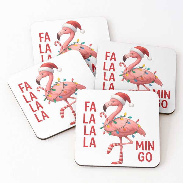 Item preview, Christmas Pink Flamingo - Fa La La Mingo Christmas designed and sold by ZBIFBOUETLA.