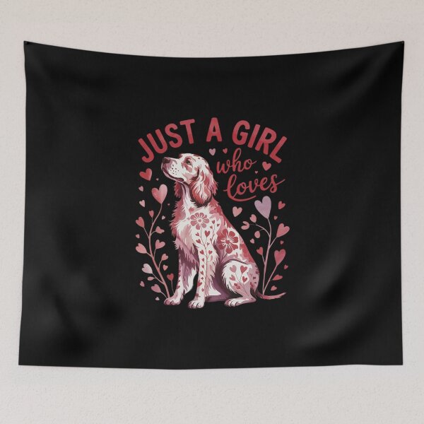 Item preview, English Setter Just A Girl Who Loves Dog Flower Women Floral5  designed and sold by MicanCuteStore.