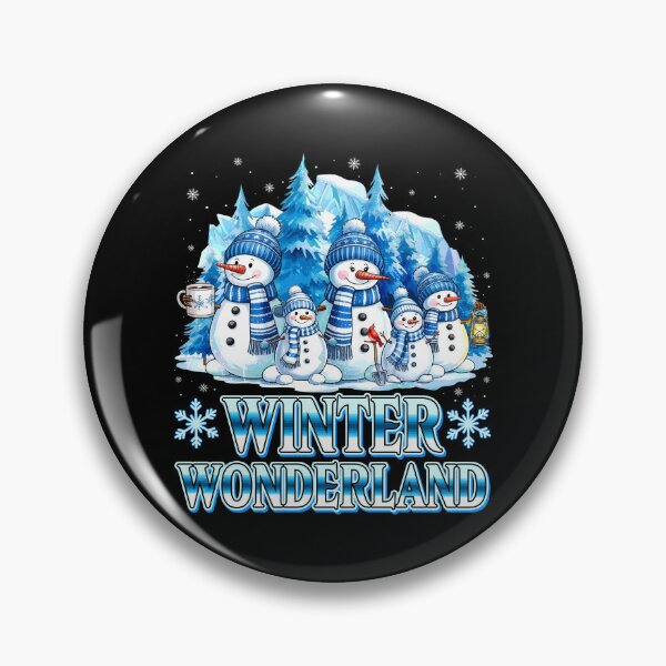 Artikelvorschau, Winterwunderland Schneemann und Schneeflocken Gemütliche Winterszene entworfen und verkauft von PrettyInk.