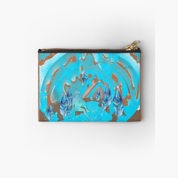 Item preview, Guardian of the Crystal Cave - Blue Winter Fantasy & Meditation Art designed and sold by Chic6395Saby.