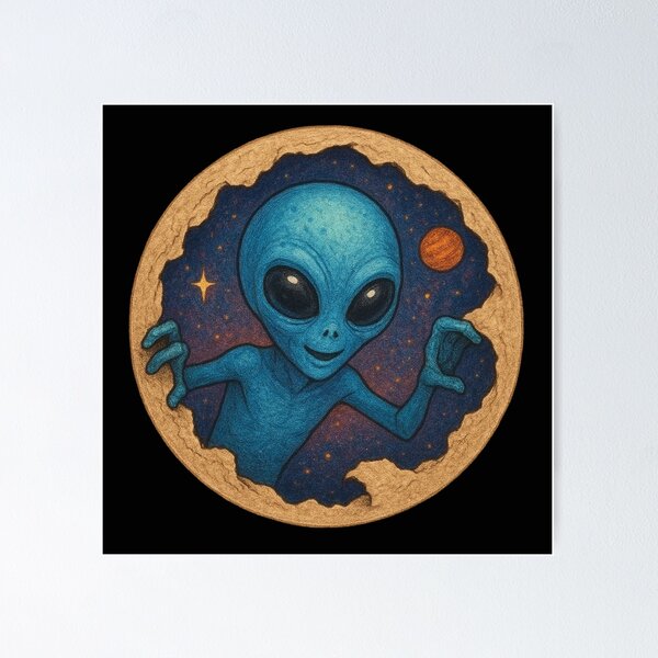 Item preview, Blue Alien designed and sold by Planetporridge.