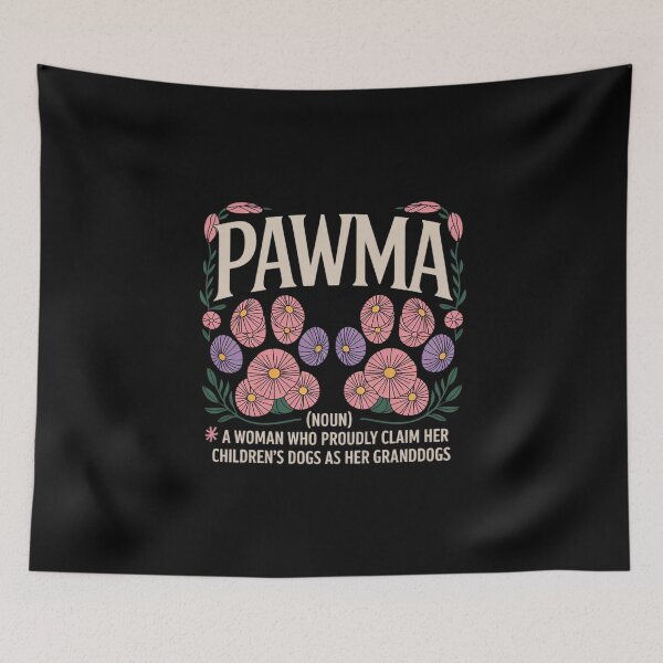 Item preview, Floral Art Pawma Noun Definition Mama Grandma Dog Lovers  designed and sold by MathisBellanger.