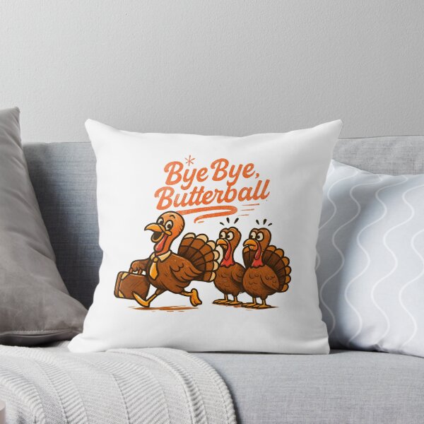 Item preview, Bye Bye Butterball – Funny Thanksgiving Turkey Escape Design designed and sold by denip.