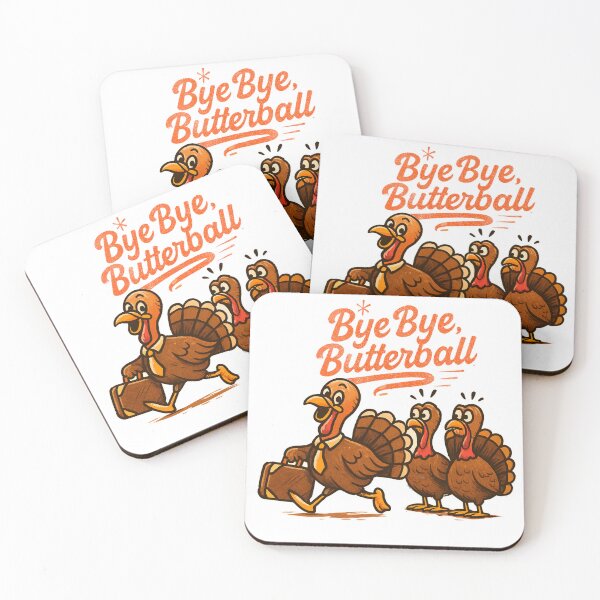 Item preview, Bye Bye Butterball – Funny Thanksgiving Turkey Escape Design designed and sold by denip.