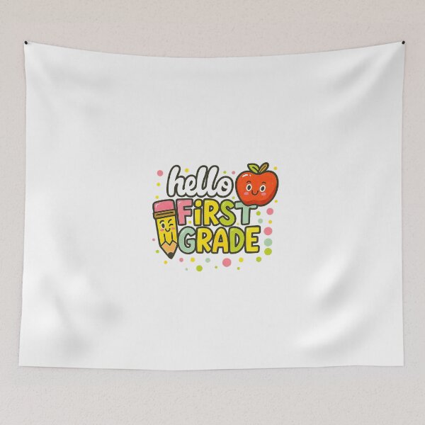 Item preview, Hello First Grade First Day Back To School Students Teachers  designed and sold by sawyercar.