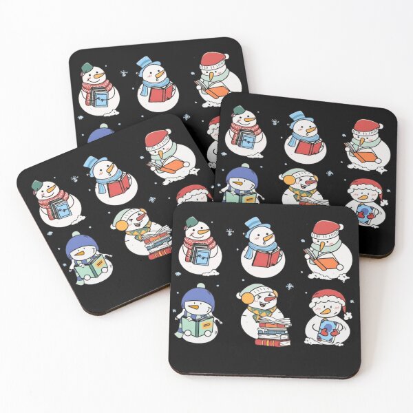 Item preview, Cute Reading Snowmen – Cozy Winter Book Lover Illustration designed and sold by scanusha1979.