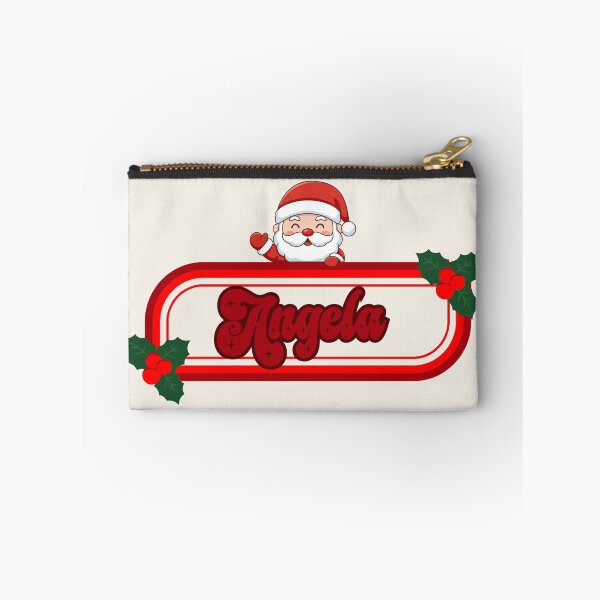 Artikelvorschau, Angela und der Weihnachtsmann entworfen und verkauft von ArtCraftLab.