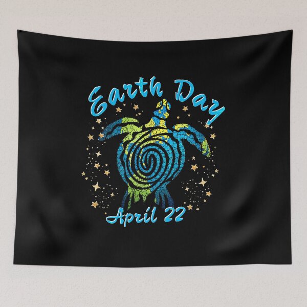 Item preview, Earth Day Restore Earth Sea Turtle Art Save the Planet designed and sold by MackenzieBin.