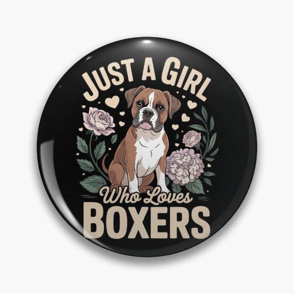 Item preview, Floral Boxer Dog Just A Girl Who Loves Boxer  designed and sold by MathisBellanger.