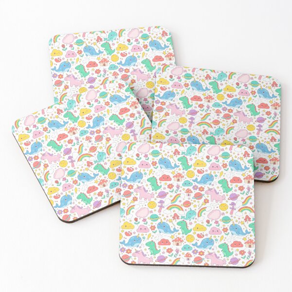 Item preview, Kawaii Dreamland: Whimsical Unicorns, Dinos & Narwhals Pattern designed and sold by MT-Hub | Art for Every Soul.