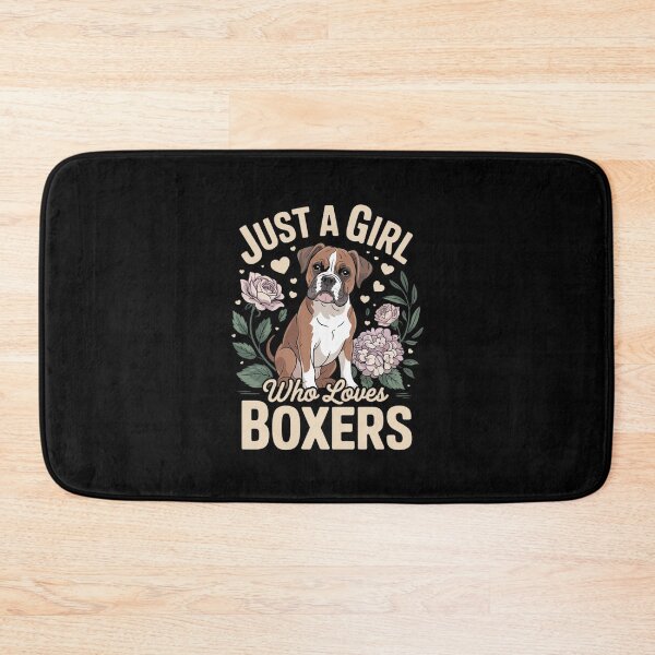 Item preview, Floral Boxer Dog Just A Girl Who Loves Boxer  designed and sold by MathisBellanger.