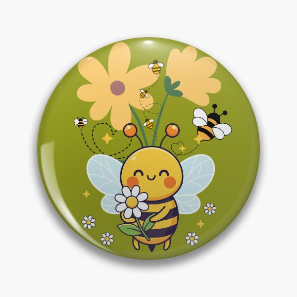 Artikelvorschau, Cute honey Bee Cartoon - Bee kind spring Design. entworfen und verkauft von LunaPrintCo.