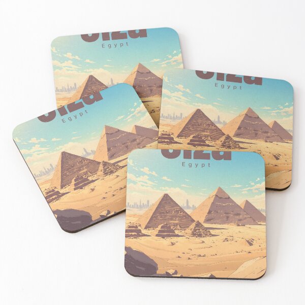 Item preview, Giza Pyramids Minimalist Sunset Silhouette designed and sold by JacksoonLester.