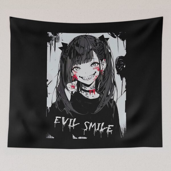 Item preview, Evil Smile Anime Girl designed and sold by MOFAPPAREL.