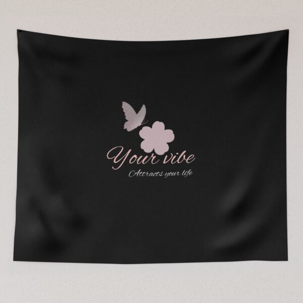 Item preview, Your Vibe Attracts Your Life – Trendy Aesthetic Manifestation Quote | Positive Energy Sticker | Law of Vibes designed and sold by CutePearlStudio.