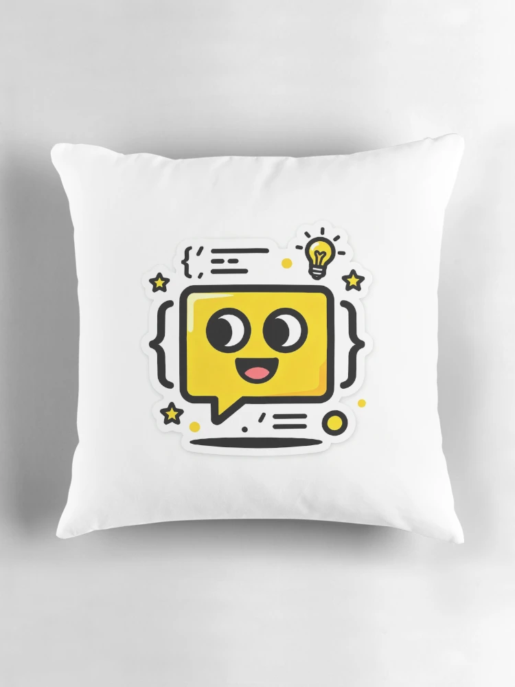 Thumbnail 3 of 4, Pillow, JavaScript Love - Code Sticker for Developers designed and sold by StudioRaajanCraft.