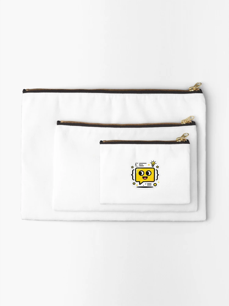 Thumbnail 2 of 4, Zipper Pouch, JavaScript Love - Code Sticker for Developers designed and sold by StudioRaajanCraft.