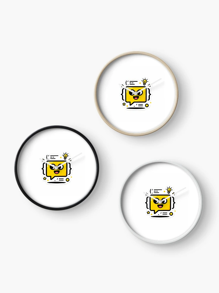 Thumbnail 3 of 4, Clock, JavaScript Love - Code Sticker for Developers designed and sold by StudioRaajanCraft.