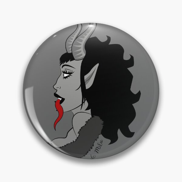 Item preview, She Krampus - V1 - Grey background designed and sold by L'Atelier de Milu.