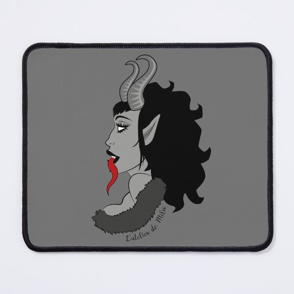 Item preview, She Krampus - V1 - Grey background designed and sold by L'Atelier de Milu.